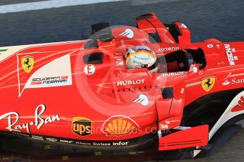 World © Octane Photographic Ltd. Formula 1 - Winter Test 2. Sebastian Vettel - Scuderia Ferrari SF70H. Circuit de Barcelona-Catalunya. Tuesday 7th March 2017. Digital Ref :1784CB1D4927