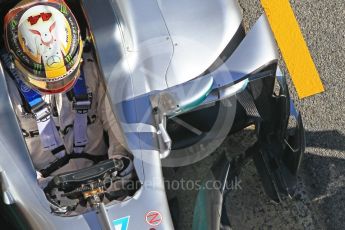 World © Octane Photographic Ltd. Formula 1 - Winter Test 2. Lewis Hamilton - Mercedes AMG Petronas F1 W08 EQ Energy+. Circuit de Barcelona-Catalunya. Tuesday 7th March 2017. Digital Ref :1784CB1D4984