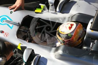 World © Octane Photographic Ltd. Formula 1 - Winter Test 2. Lewis Hamilton - Mercedes AMG Petronas F1 W08 EQ Energy+. Circuit de Barcelona-Catalunya. Tuesday 7th March 2017. Digital Ref :1784CB1D5000