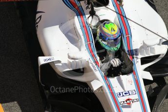 World © Octane Photographic Ltd. Formula 1 - Winter Test 2. Felipe Massa - Williams Martini Racing FW40. Circuit de Barcelona-Catalunya. Tuesday 7th March 2017. Digital Ref :1784CB1D5020