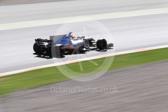 World © Octane Photographic Ltd. Formula 1 - Winter Test 2. Esteban Ocon - Sahara Force India VJM10. Circuit de Barcelona-Catalunya. Tuesday 7th March 2017. Digital Ref: 1784CB1D5144