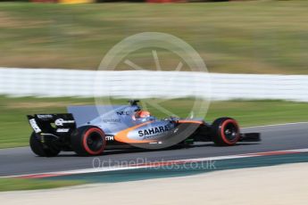 World © Octane Photographic Ltd. Formula 1 - Winter Test 2. Esteban Ocon - Sahara Force India VJM10. Circuit de Barcelona-Catalunya. Tuesday 7th March 2017. Digital Ref: 1784CB1D5167