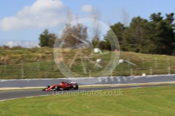 World © Octane Photographic Ltd. Formula 1 - Winter Test 2. Sebastian Vettel - Scuderia Ferrari SF70H. Circuit de Barcelona-Catalunya. Tuesday 7th March 2017. Digital Ref: 1784CB1D5177