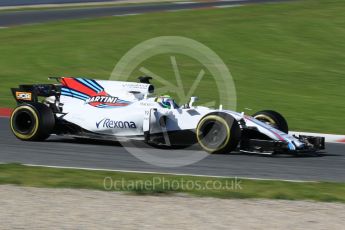 World © Octane Photographic Ltd. Formula 1 - Winter Test 2. Felipe Massa - Williams Martini Racing FW40. Circuit de Barcelona-Catalunya. Tuesday 7th March 2017. Digital Ref: 1784CB1D5224