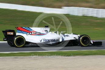 World © Octane Photographic Ltd. Formula 1 - Winter Test 2. Felipe Massa - Williams Martini Racing FW40. Circuit de Barcelona-Catalunya. Tuesday 7th March 2017. Digital Ref: 1784CB1D5228