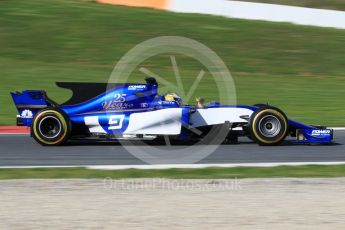 World © Octane Photographic Ltd. Formula 1 - Winter Test 2. Marcus Ericsson – Sauber F1 Team C36. Circuit de Barcelona-Catalunya. Tuesday 7th March 2017. Digital Ref: 1784CB1D5234