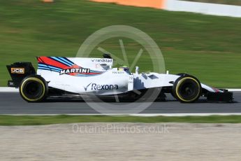 World © Octane Photographic Ltd. Formula 1 - Winter Test 2. Felipe Massa - Williams Martini Racing FW40. Circuit de Barcelona-Catalunya. Tuesday 7th March 2017. Digital Ref: 1784CB1D5288