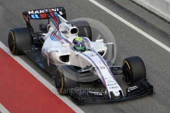 World © Octane Photographic Ltd. Formula 1 - Winter Test 2. Felipe Massa - Williams Martini Racing FW40. Circuit de Barcelona-Catalunya. Tuesday 7th March 2017. Digital Ref :1784CB1D5369
