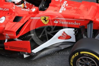 World © Octane Photographic Ltd. Formula 1 - Winter Test 2. Sebastian Vettel - Scuderia Ferrari SF70H. Circuit de Barcelona-Catalunya. Tuesday 7th March 2017. Digital Ref :1784CB1D5420