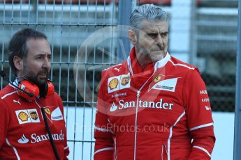 World © Octane Photographic Ltd. Formula 1 - Winter Test 2. Maurizio Arrivabene - Scuderia Ferrari Team Principal. Circuit de Barcelona-Catalunya. Tuesday 7th March 2017. Digital Ref :1784LB1D2503