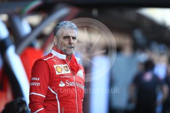 World © Octane Photographic Ltd. Formula 1 - Winter Test 2. Maurizio Arrivabene - Scuderia Ferrari Team Principal. Circuit de Barcelona-Catalunya. Tuesday 7th March 2017. Digital Ref :1784LB1D2551