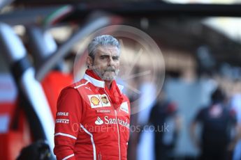 World © Octane Photographic Ltd. Formula 1 - Winter Test 2. Maurizio Arrivabene - Scuderia Ferrari Team Principal. Circuit de Barcelona-Catalunya. Tuesday 7th March 2017. Digital Ref :1784LB1D2556