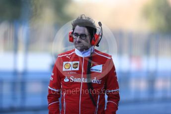 World © Octane Photographic Ltd. Formula 1 - Winter Test 2. Mattia Binotto - Scuderia Ferrari Chief Technical Officer. Circuit de Barcelona-Catalunya. Tuesday 7th March 2017. Digital Ref :1784LB1D2561