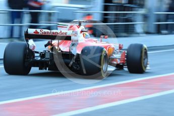 World © Octane Photographic Ltd. Formula 1 - Winter Test 2. Sebastian Vettel - Scuderia Ferrari SF70H. Circuit de Barcelona-Catalunya. Tuesday 7th March 2017. Digital Ref :1784LB1D2640
