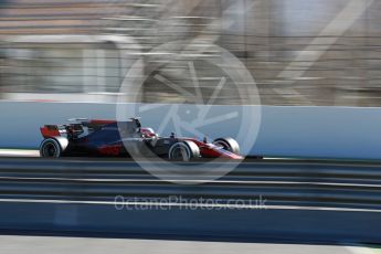 World © Octane Photographic Ltd. Formula 1 - Winter Test 2. Kevin Magnussen - Haas F1 Team VF-17. Circuit de Barcelona-Catalunya. Tuesday 7th March 2017. Digital Ref :1784LB1D2978