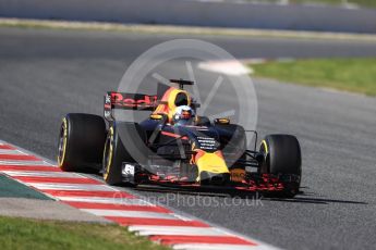 World © Octane Photographic Ltd. Formula 1 - Winter Test 2. Daniel Ricciardo - Red Bull Racing RB13. Circuit de Barcelona-Catalunya. Tuesday 7th March 2017. Digital Ref :1784LB1D3143