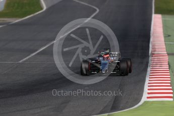 World © Octane Photographic Ltd. Formula 1 - Winter Test 2. Esteban Ocon - Sahara Force India VJM10. Circuit de Barcelona-Catalunya. Tuesday 7th March 2017. Digital Ref : 1784LB1D3202