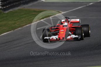 World © Octane Photographic Ltd. Formula 1 - Winter Test 2. Sebastian Vettel - Scuderia Ferrari SF70H. Circuit de Barcelona-Catalunya. Tuesday 7th March 2017. Digital Ref : 1784LB1D3232
