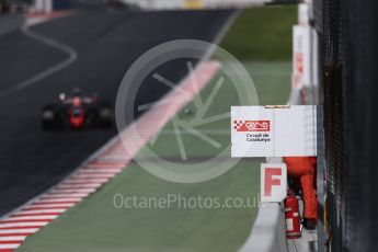 World © Octane Photographic Ltd. Formula 1 - Winter Test 2. Kevin Magnussen - Haas F1 Team VF-17. Circuit de Barcelona-Catalunya. Tuesday 7th March 2017. Digital Ref: 1784LB1D3323