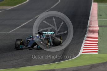 World © Octane Photographic Ltd. Formula 1 - Winter Test 2. Valtteri Bottas - Mercedes AMG Petronas F1 W08 EQ Energy+. Circuit de Barcelona-Catalunya. Tuesday 7th March 2017. Digital Ref: 1784LB1D3380