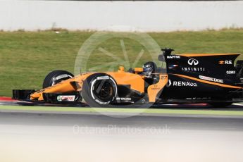 World © Octane Photographic Ltd. Formula 1 - Winter Test 2. Nico Hulkenberg - Renault Sport F1 Team R.S.17. Circuit de Barcelona-Catalunya. Tuesday 7th March 2017. Digital Ref: 1784LB1D3474