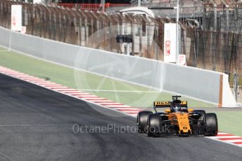 World © Octane Photographic Ltd. Formula 1 - Winter Test 2. Nico Hulkenberg - Renault Sport F1 Team R.S.17. Circuit de Barcelona-Catalunya. Tuesday 7th March 2017. Digital Ref: 1784LB1D3493