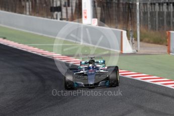 World © Octane Photographic Ltd. Formula 1 - Winter Test 2. Valtteri Bottas - Mercedes AMG Petronas F1 W08 EQ Energy+. Circuit de Barcelona-Catalunya. Tuesday 7th March 2017. Digital Ref: 1784LB1D3552