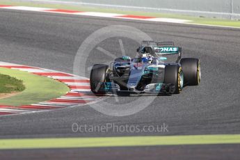 World © Octane Photographic Ltd. Formula 1 - Winter Test 2. Valtteri Bottas - Mercedes AMG Petronas F1 W08 EQ Energy+. Circuit de Barcelona-Catalunya. Tuesday 7th March 2017. Digital Ref: 1784LB1D3644