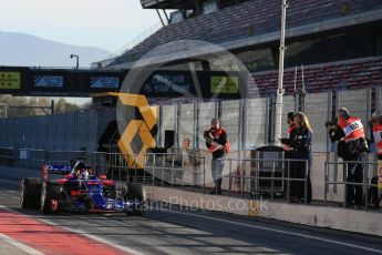World © Octane Photographic Ltd. Formula 1 - Winter Test 2. Daniil Kvyat - Scuderia Toro Rosso STR12. Circuit de Barcelona-Catalunya. Tuesday 7th March 2017. Digital Ref :1784LB5D9229