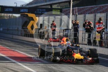 World © Octane Photographic Ltd. Formula 1 - Winter Test 2. Daniel Ricciardo - Red Bull Racing RB13. Circuit de Barcelona-Catalunya. Tuesday 7th March 2017. Digital Ref :1784LB5D9242