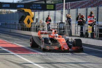 World © Octane Photographic Ltd. Formula 1 - Winter Test 2. Stoffel Vandoorne - McLaren Honda MCL32. Circuit de Barcelona-Catalunya. Tuesday 7th March 2017. Digital Ref :1784LB5D9256