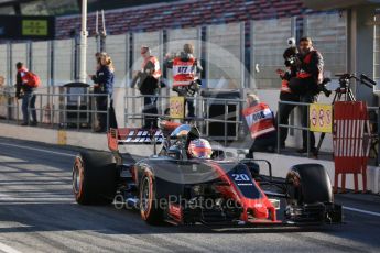 World © Octane Photographic Ltd. Formula 1 - Winter Test 2. Kevin Magnussen - Haas F1 Team VF-17. Circuit de Barcelona-Catalunya. Tuesday 7th March 2017. Digital Ref :1784LB5D9278