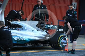 World © Octane Photographic Ltd. Formula 1 - Winter Test 2. Lewis Hamilton - Mercedes AMG Petronas F1 W08 EQ Energy+. Circuit de Barcelona-Catalunya. Tuesday 7th March 2017. Digital Ref :1784LB5D9297