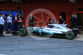 World © Octane Photographic Ltd. Formula 1 - Winter Test 2. Lewis Hamilton - Mercedes AMG Petronas F1 W08 EQ Energy+. Circuit de Barcelona-Catalunya. Tuesday 7th March 2017. Digital Ref :1784LB5D9303