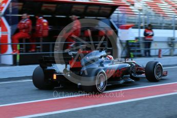 World © Octane Photographic Ltd. Formula 1 - Winter Test 2. Kevin Magnussen - Haas F1 Team VF-17. Circuit de Barcelona-Catalunya. Tuesday 7th March 2017. Digital Ref :1784LB5D9329