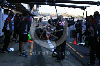 World © Octane Photographic Ltd. Formula 1 - Winter Test 2. Kevin Magnussen - Haas F1 Team VF-17. Circuit de Barcelona-Catalunya. Tuesday 7th March 2017. Digital Ref :1784LB5D9335