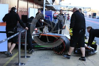 World © Octane Photographic Ltd. Formula 1 - Winter Test 2. Esteban Ocon - Sahara Force India VJM10. Circuit de Barcelona-Catalunya. Tuesday 7th March 2017. Digital Ref :1784LB5D9356