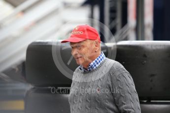 World © Octane Photographic Ltd. Formula 1 - Winter Test 2. Niki Lauda - Non-Executive Chairman Mercedes-AMG Petronas Motorsport. Circuit de Barcelona-Catalunya. Wednesday 8th March 2017. Digital Ref: 1785CB1D1943