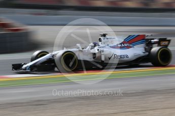 World © Octane Photographic Ltd. Formula 1 - Winter Test 2. Lance Stroll - Williams Martini Racing FW40. Circuit de Barcelona-Catalunya. Wednesday 8th March 2017. Digital Ref: 1785CB1D2003