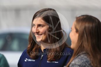 World © Octane Photographic Ltd. Formula 1 - Winter Test 2. Tatiana Calderon - Development Driver Sauber F1 Team. Circuit de Barcelona-Catalunya. Wednesday 8th March 2017. Digital Ref: 1785CB1D2034