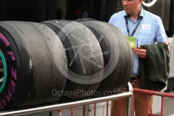 World © Octane Photographic Ltd. Formula 1 - Winter Test 2. Mercedes AMG Petronas F1 W08 EQ Energy+ wheels and Pirelli tyres. Circuit de Barcelona-Catalunya. Wednesday 8th March 2017. Digital Ref:1785CB1D2068
