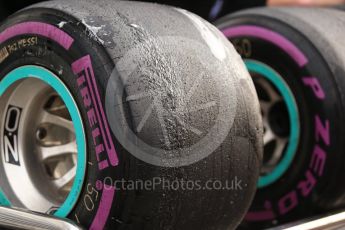 World © Octane Photographic Ltd. Formula 1 - Winter Test 2. Mercedes AMG Petronas F1 W08 EQ Energy+ wheels and Pirelli tyres. Circuit de Barcelona-Catalunya. Wednesday 8th March 2017. Digital Ref:1785CB1D2071