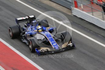 World © Octane Photographic Ltd. Formula 1 - Winter Test 2. Marcus Ericsson – Sauber F1 Team C36. Circuit de Barcelona-Catalunya. Wednesday 8th March 2017. Digital Ref:1785CB1D2152