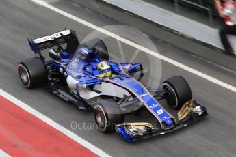 World © Octane Photographic Ltd. Formula 1 - Winter Test 2. Marcus Ericsson – Sauber F1 Team C36. Circuit de Barcelona-Catalunya. Wednesday 8th March 2017. Digital Ref:1785CB1D2158