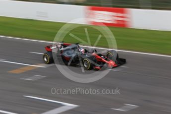 World © Octane Photographic Ltd. Formula 1 - Winter Test 2. Romain Grosjean - Haas F1 Team VF-17. Circuit de Barcelona-Catalunya. Wednesday 8th March 2017. Digital Ref:1785CB1D2208