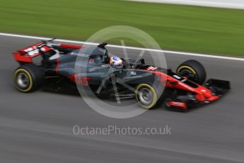 World © Octane Photographic Ltd. Formula 1 - Winter Test 2. Romain Grosjean - Haas F1 Team VF-17. Circuit de Barcelona-Catalunya. Wednesday 8th March 2017. Digital Ref:1785CB1D2236