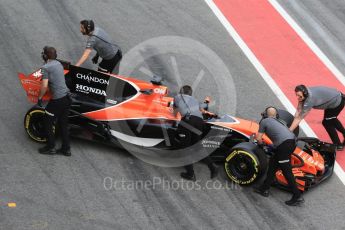 World © Octane Photographic Ltd. Formula 1 - Winter Test 2. Fernando Alonso - McLaren Honda MCL32. Circuit de Barcelona-Catalunya. Wednesday 8th March 2017. Digital Ref:1785CB1D2330