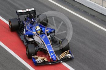 World © Octane Photographic Ltd. Formula 1 - Winter Test 2. Marcus Ericsson – Sauber F1 Team C36. Circuit de Barcelona-Catalunya. Wednesday 8th March 2017. Digital Ref:1785CB1D2352