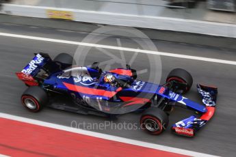 World © Octane Photographic Ltd. Formula 1 - Winter Test 2. Carlos Sainz - Scuderia Toro Rosso STR12. Circuit de Barcelona-Catalunya. Wednesday 8th March 2017. Digital Ref:1785CB1D2400