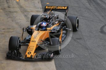 World © Octane Photographic Ltd. Formula 1 - Winter Test 2. Jolyon Palmer - Renault Sport F1 Team R.S.17. Circuit de Barcelona-Catalunya. Wednesday 8th March 2017. Digital Ref:1785CB1D2403